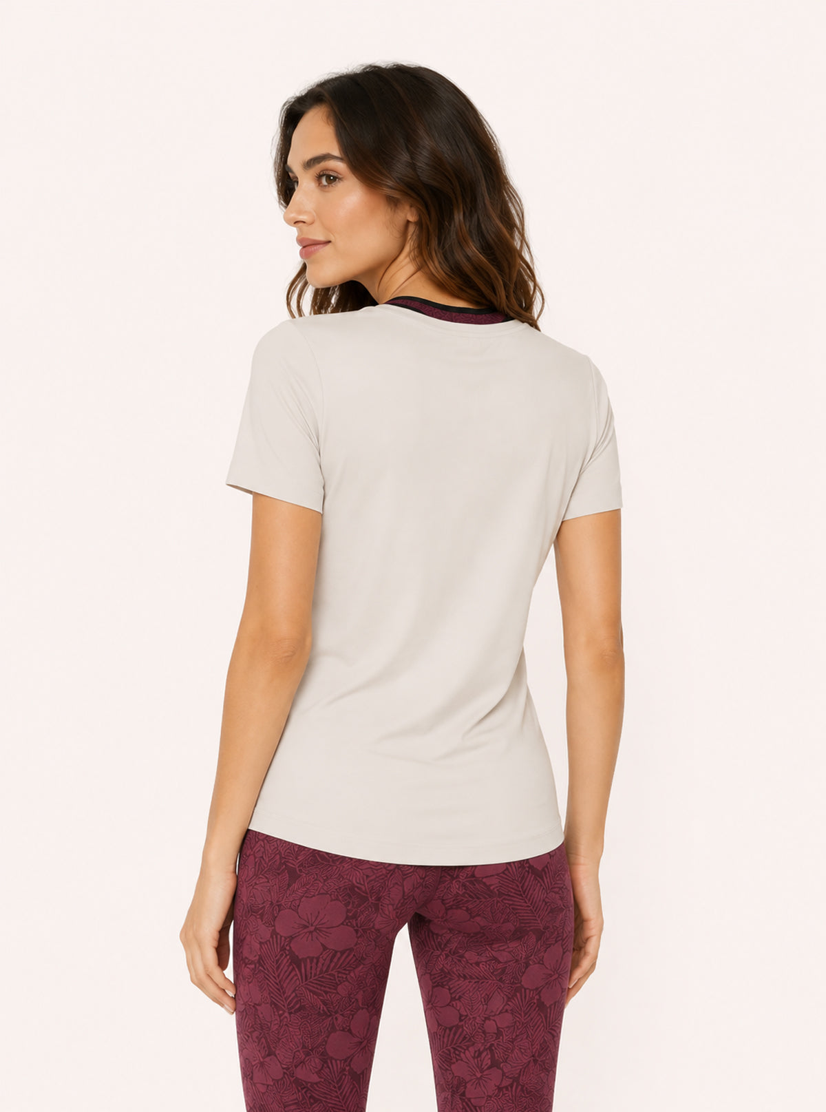 MAGLIA LUNGA DONNA MANICA CORTA SUPER FRESH GRIGIO PERLA