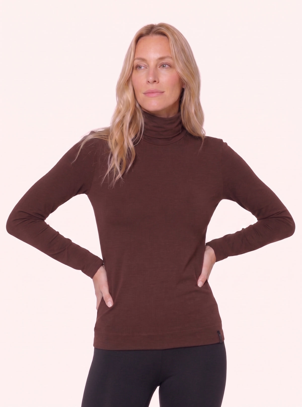 Maglia Lupetto Modellante Marrone
