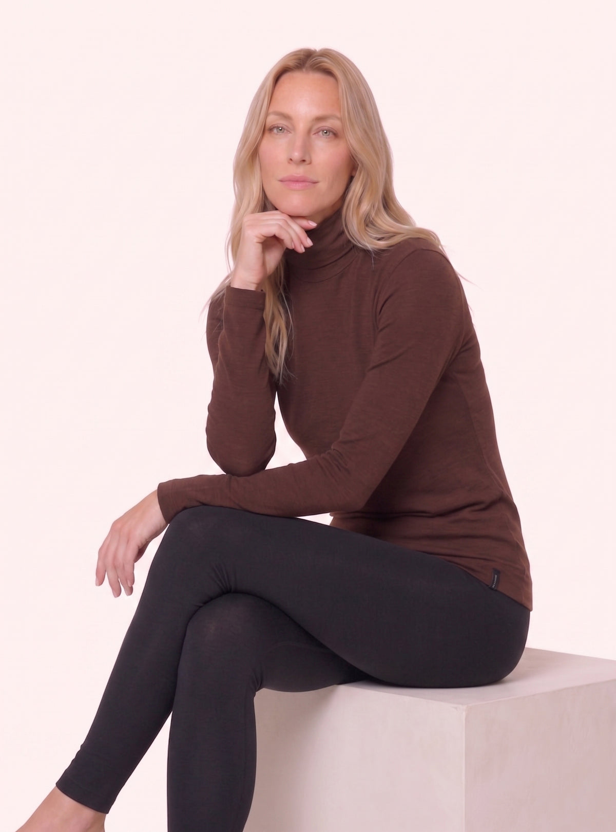 Maglia Lupetto Modellante Marrone