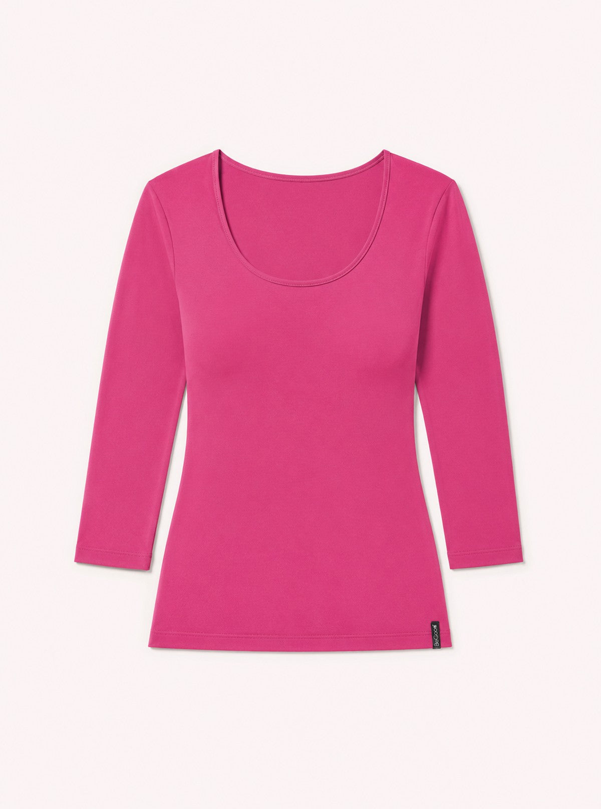 Soft Touch T-Shirt mit 3/4-Ärmeln Cyclamen