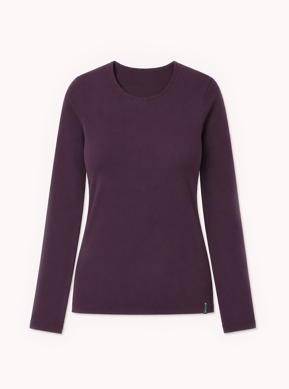 Maglia Girocollo a Manica Lunga Modellante - Glam Active Wine