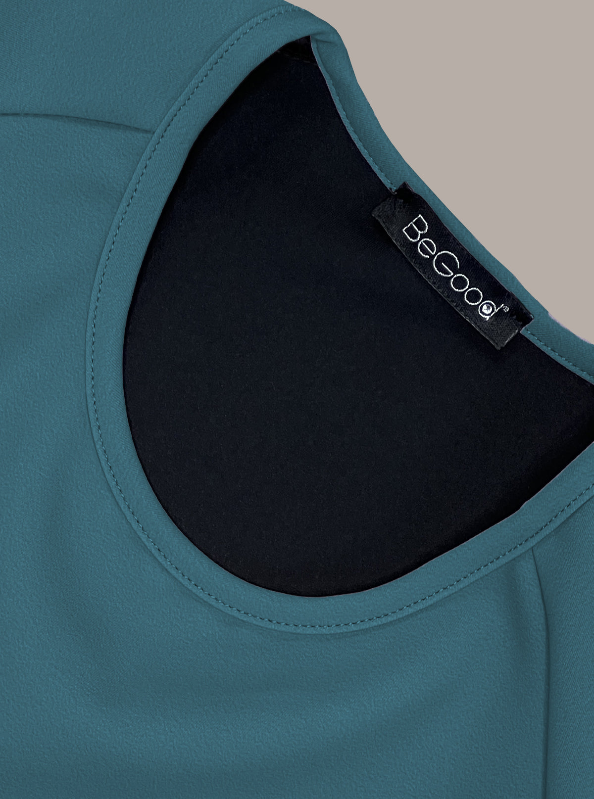Formgebendes Langarm-Crop-Top - Glam Active Indigoblau