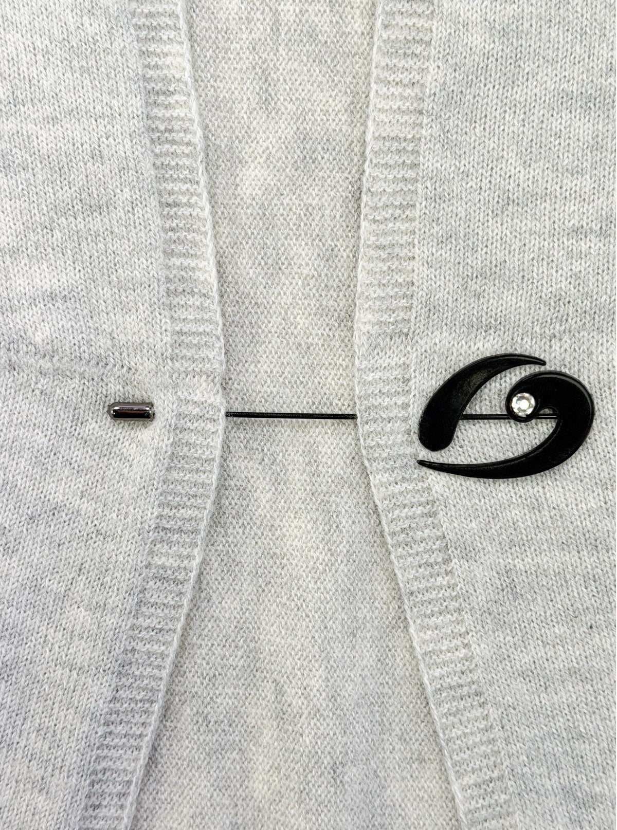 Damen-Bolero aus extrafeiner Merinowolle Grau