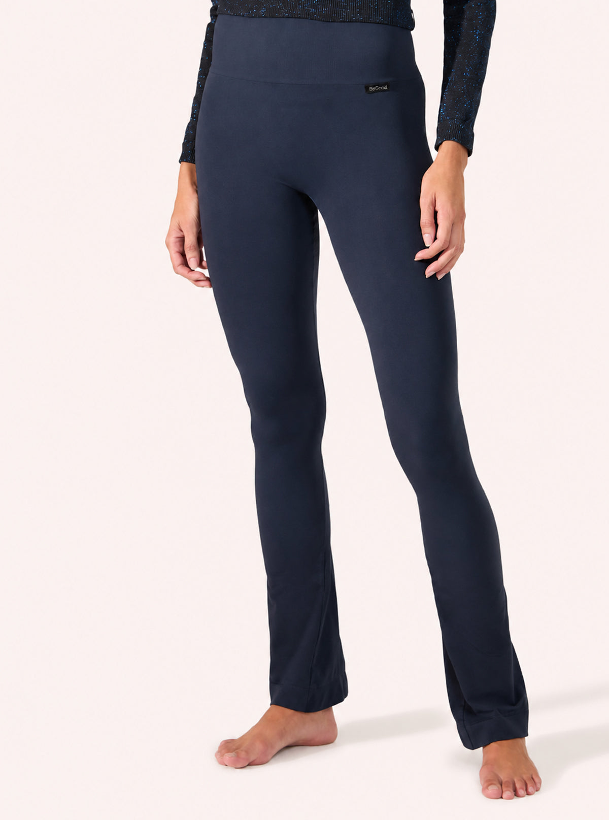 Navy Blue shaping flared leggings