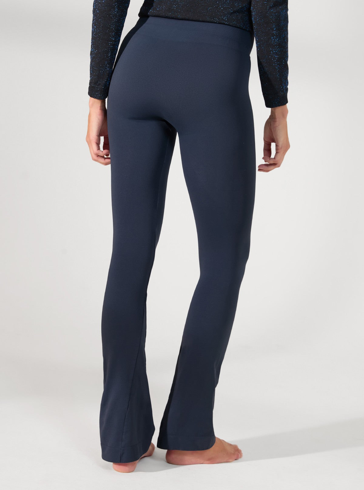 Navy Blue shaping flared leggings