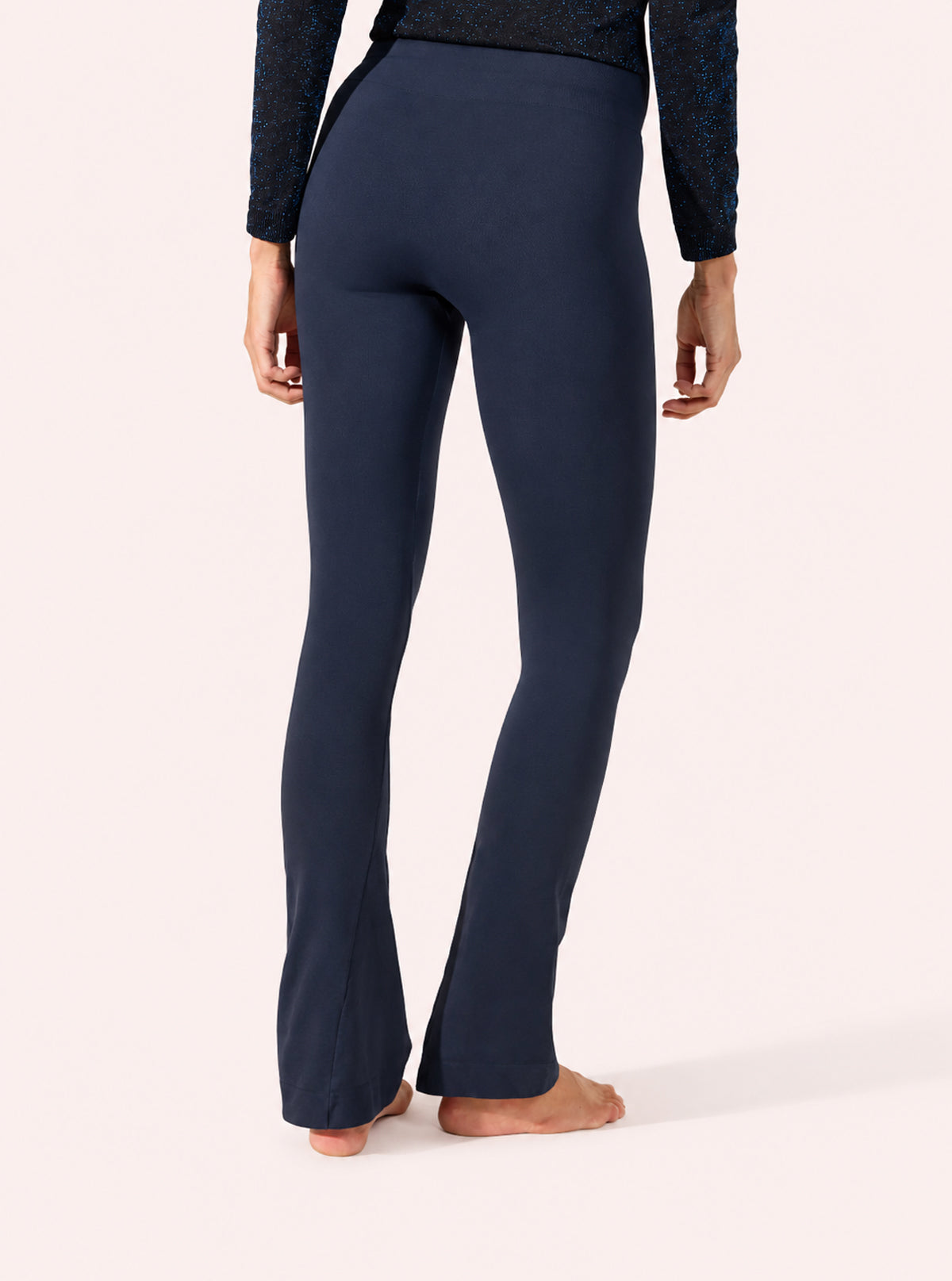 Navy Blue shaping flared leggings