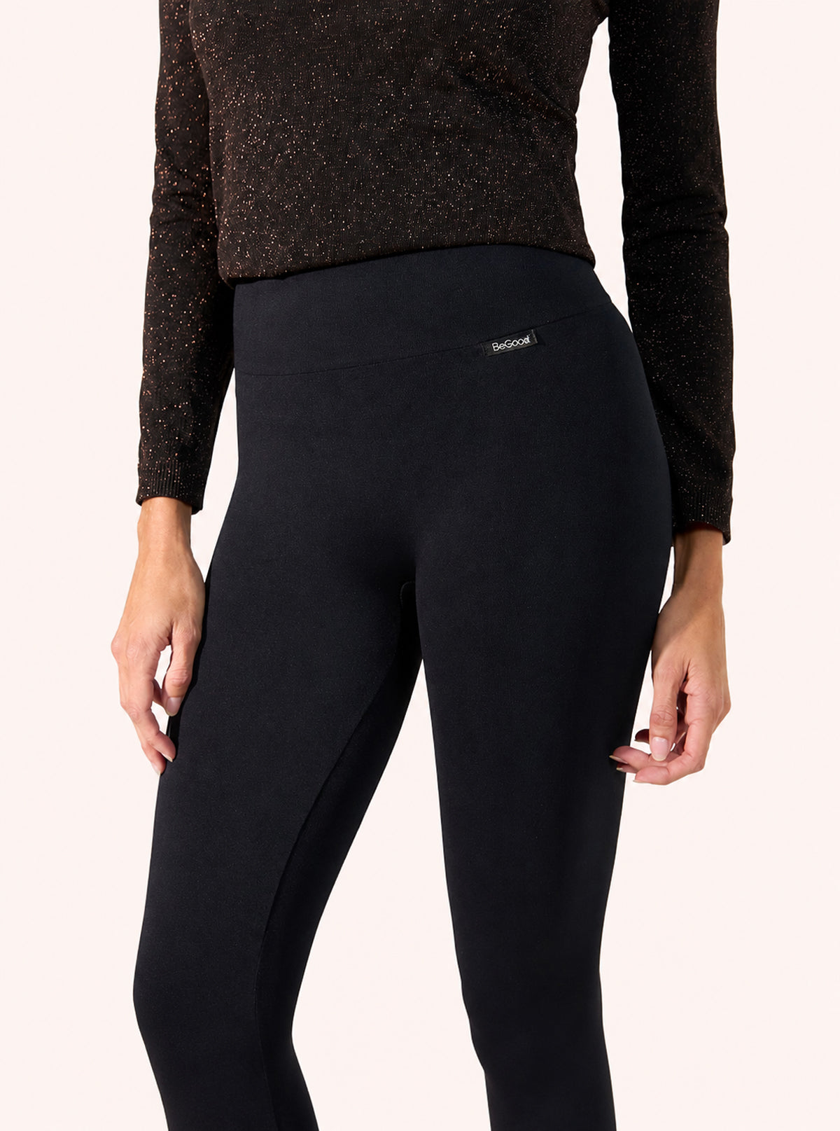 Leggings a zampa modellanti Nero