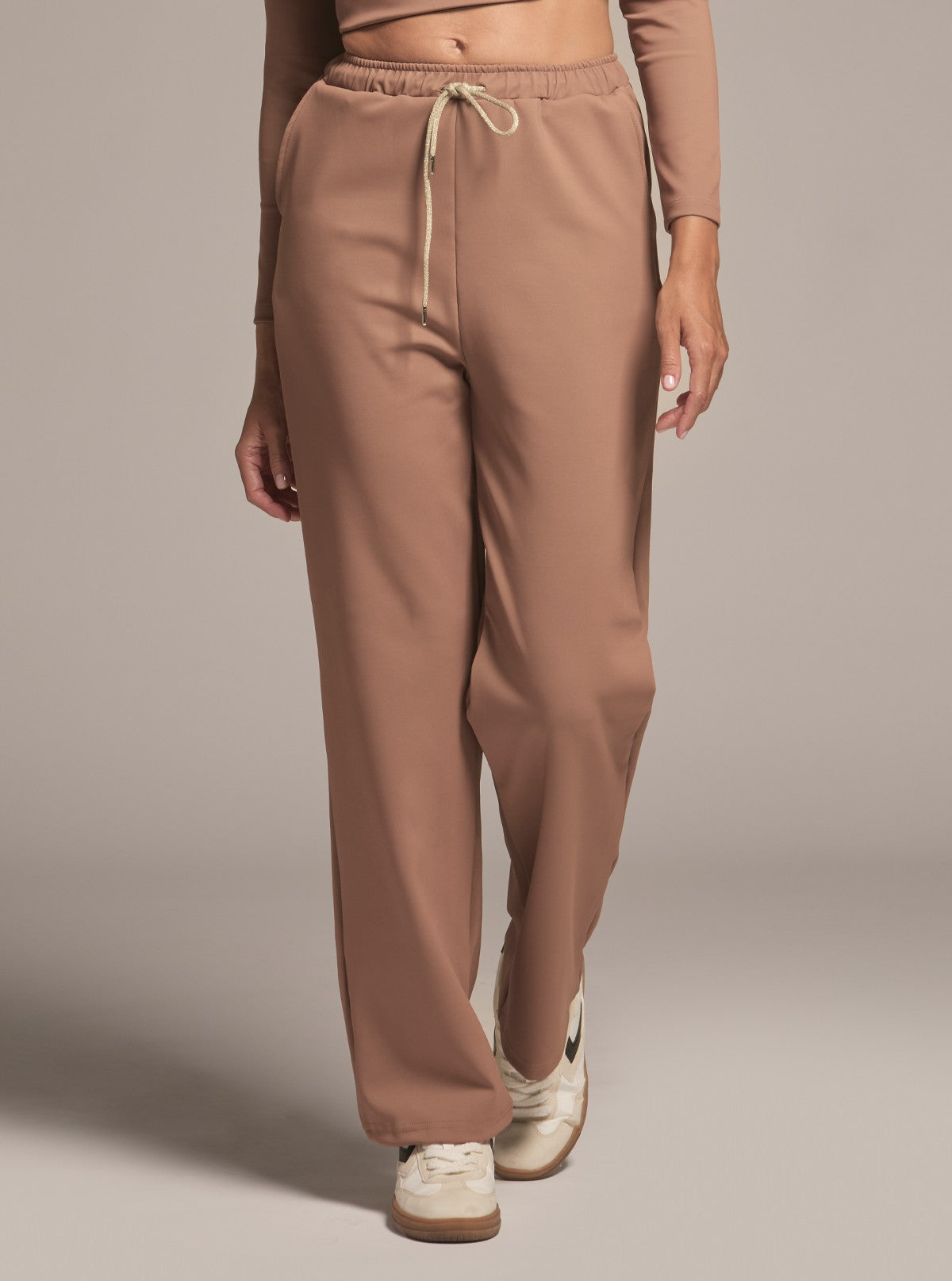 Pantalone Joggers da Donna - Glam Active Cuoio