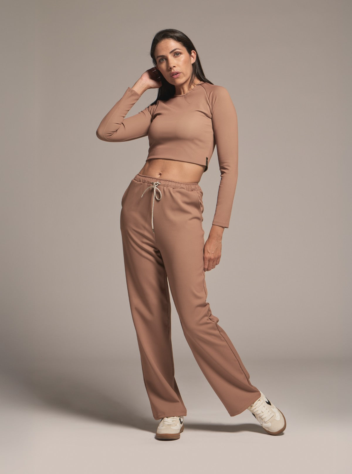 Pantalone Joggers da Donna - Glam Active Cuoio