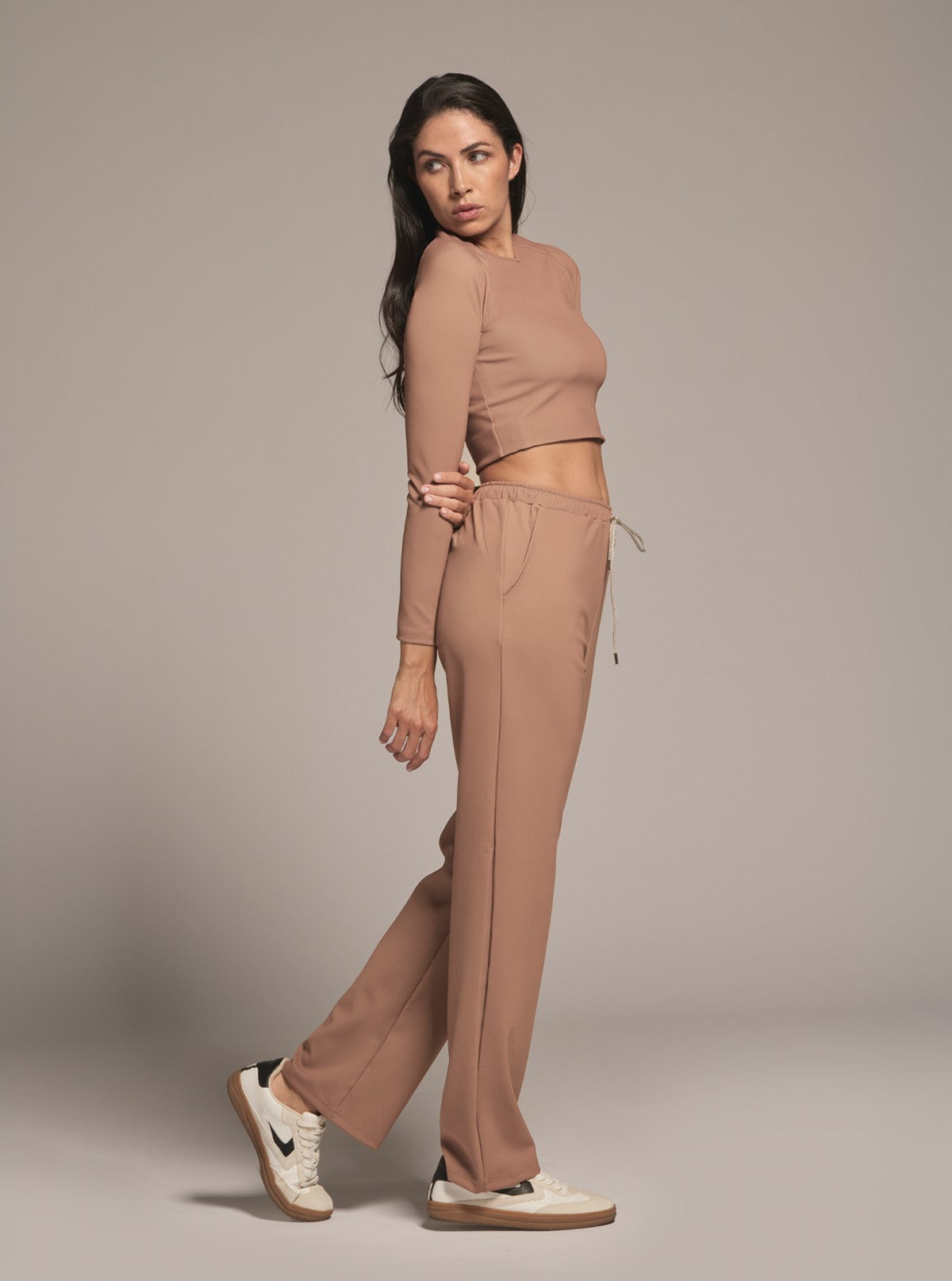 Pantalone Joggers da Donna - Glam Active Cuoio