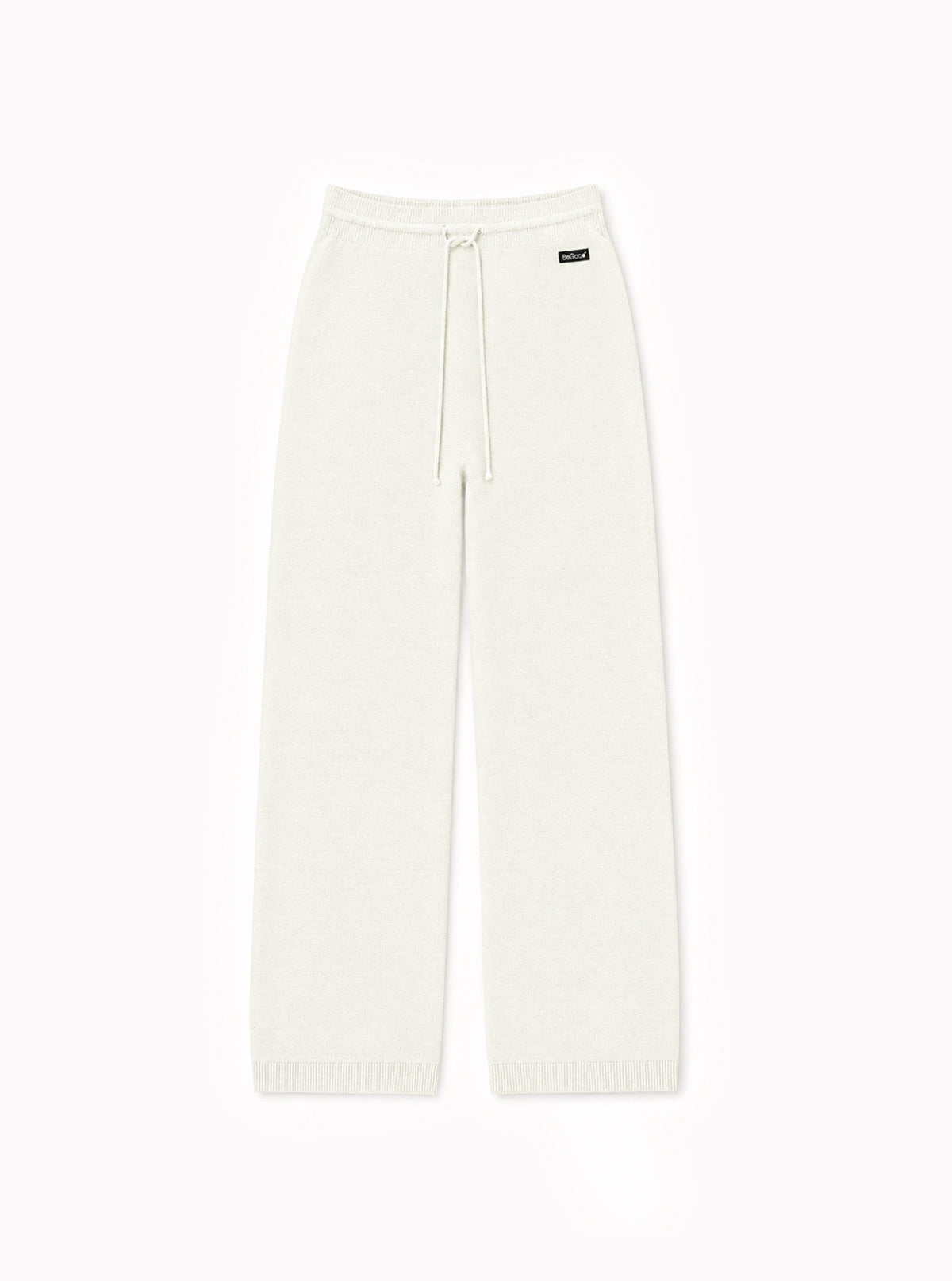 Extra-Fine Merino Wool Trousers Cream