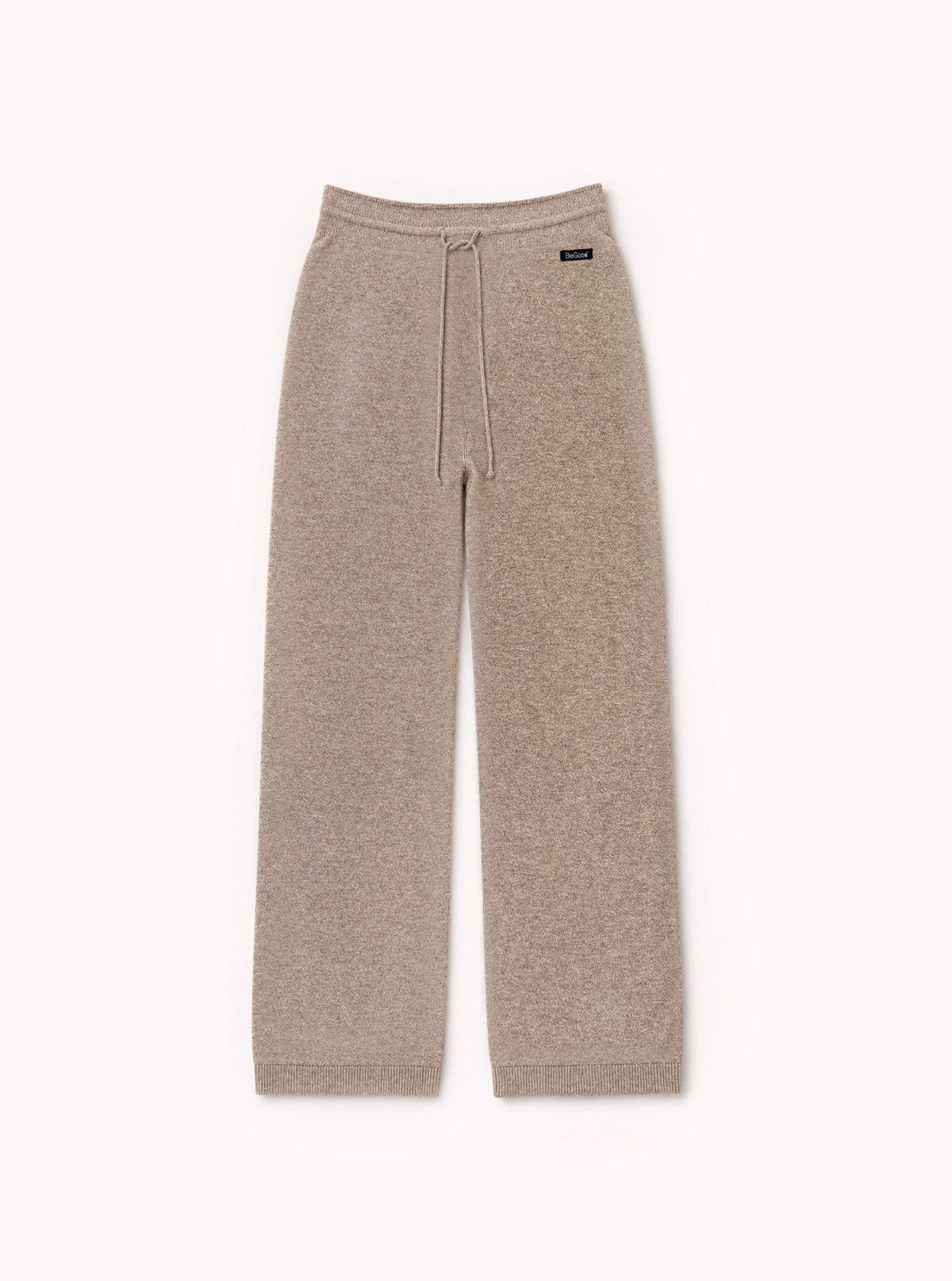Hose aus extrafeiner Merinowolle Taupe
