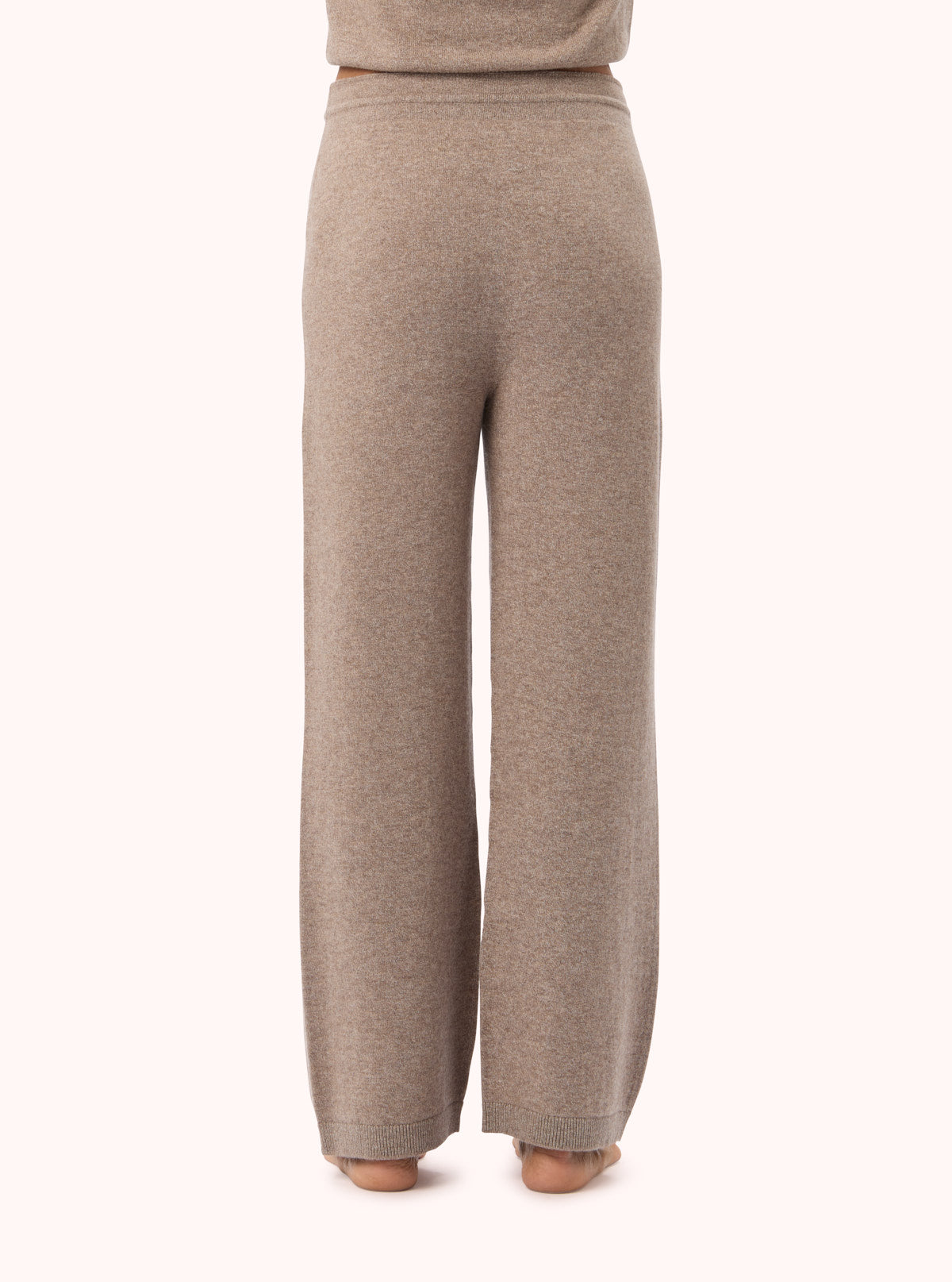 Extra-Fine Merino Wool Trousers Taupe