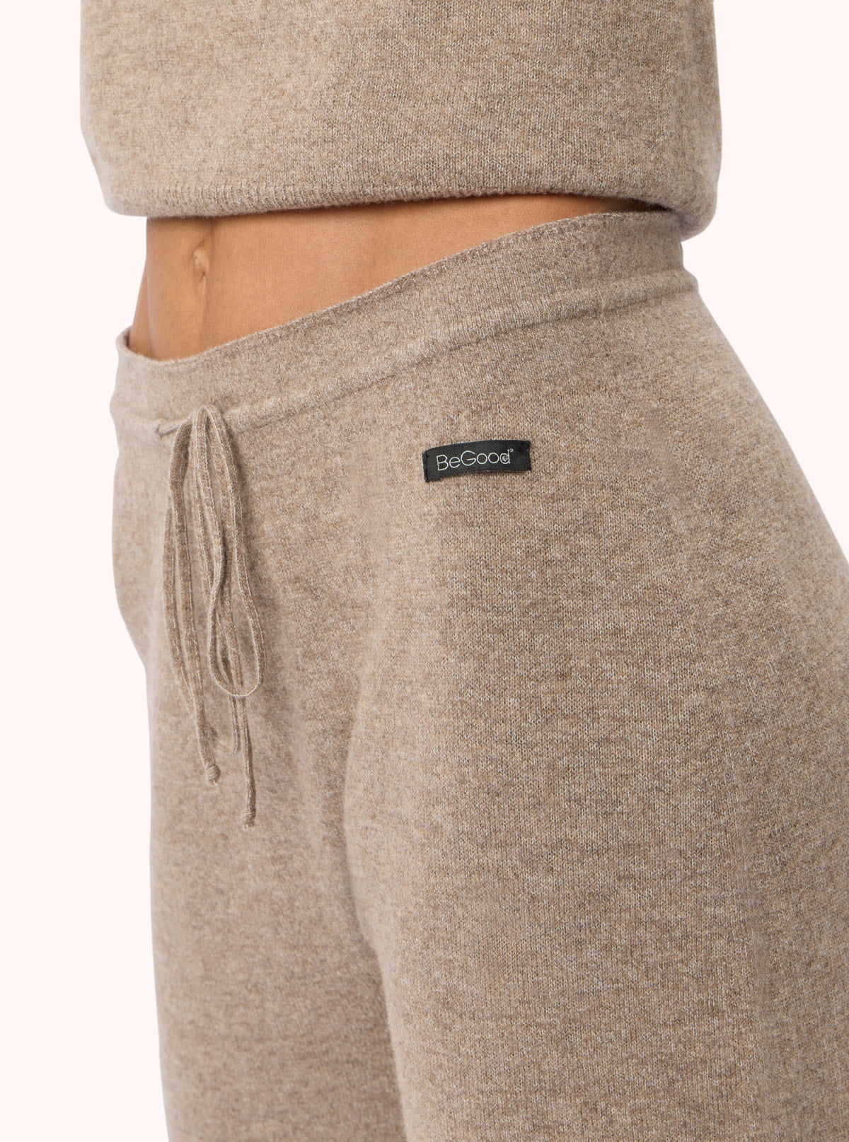 Extra-Fine Merino Wool Trousers Taupe