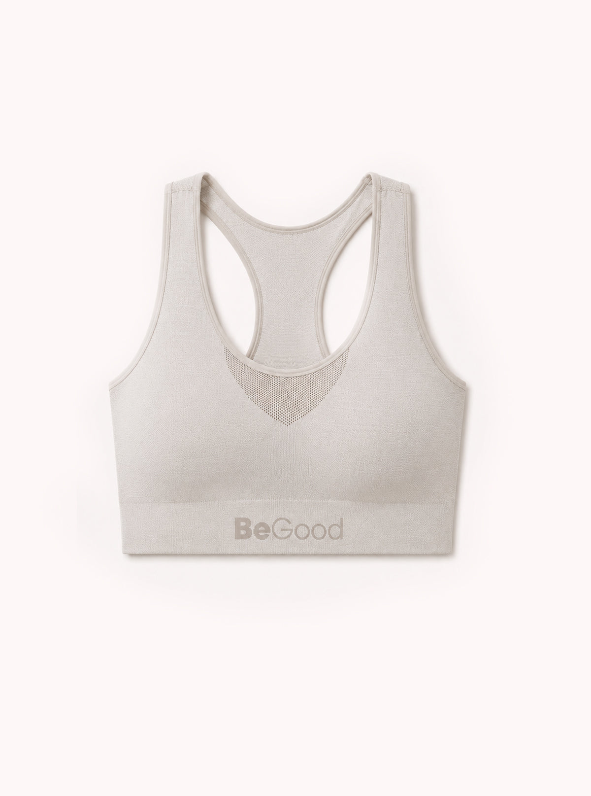 TOP SPORTIVO MELANGE COPRENTE GRIGIO PERLA