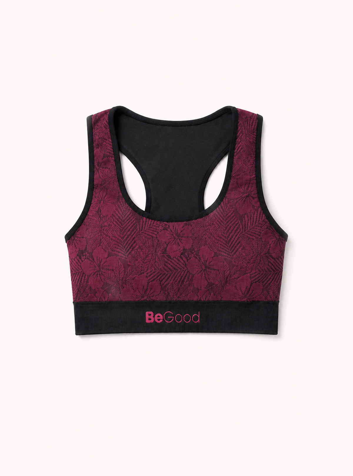 TOP FIORATO DOUBLE-FACE FUCSIA