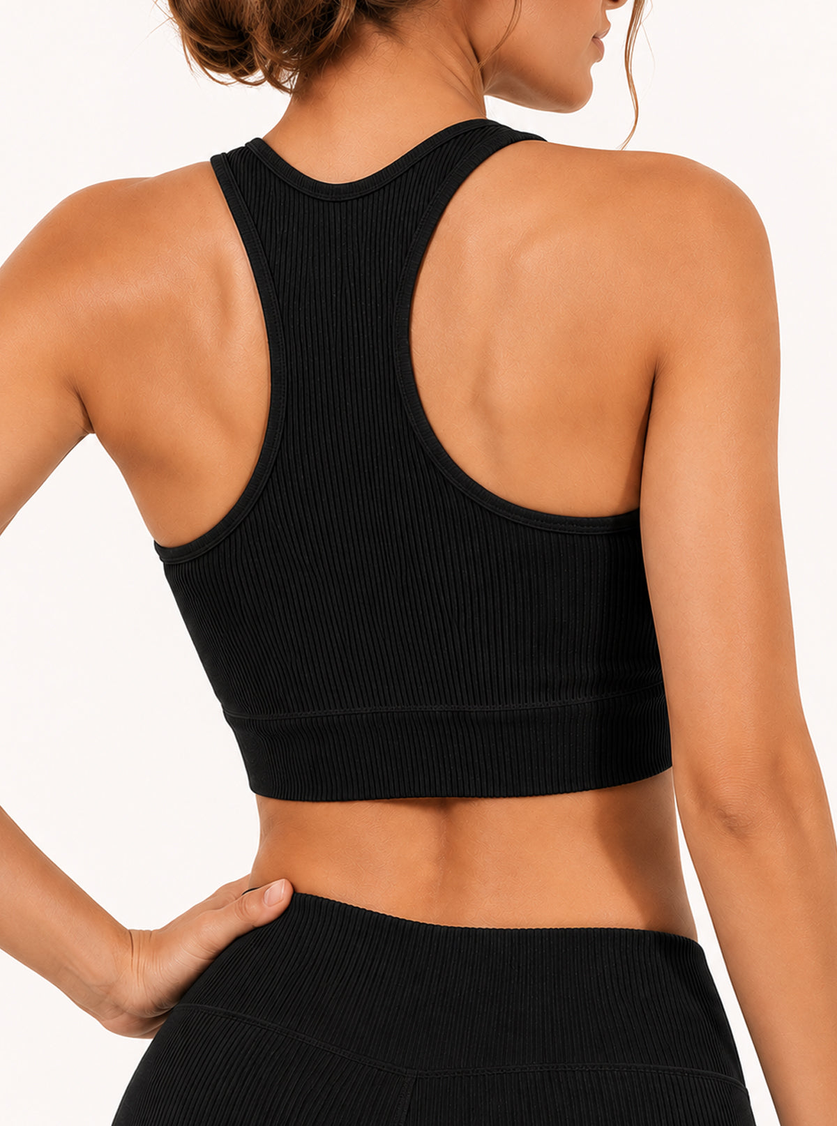 Top Vogatore in Costina Nero