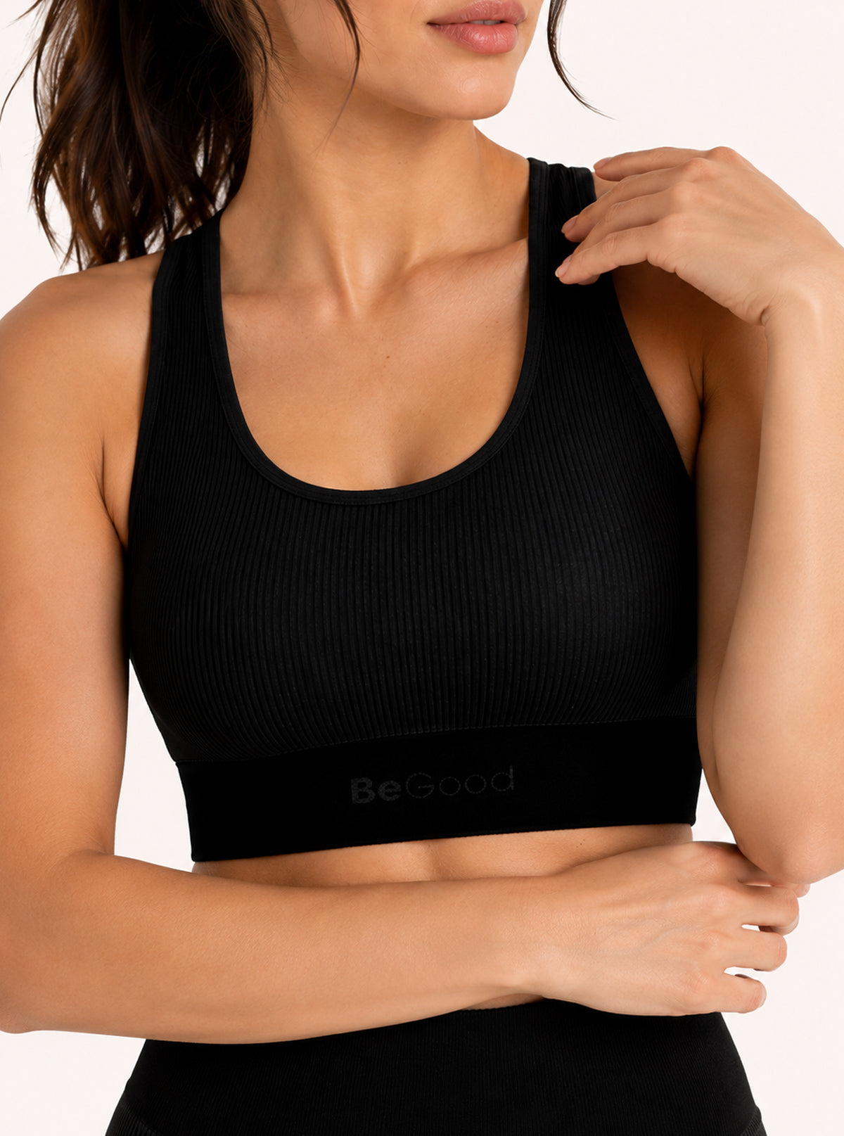 Top Vogatore in Costina Nero
