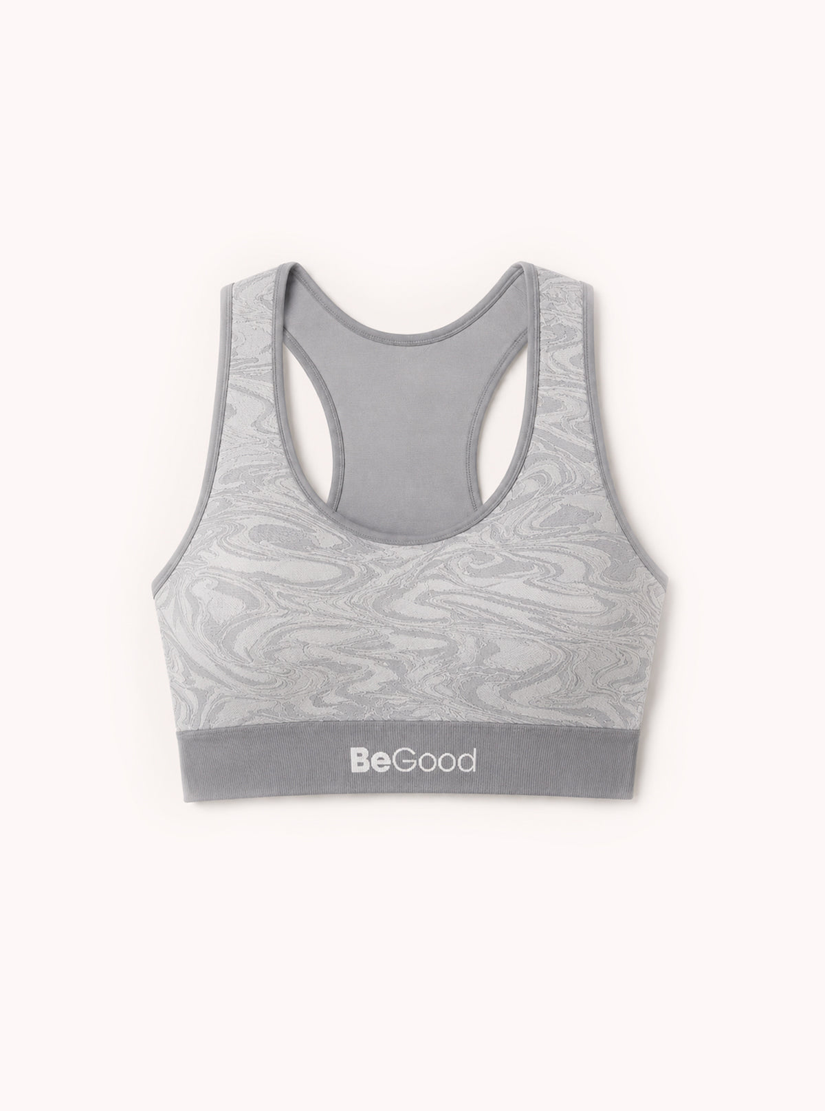 Double-face abstract top Grey-Cream