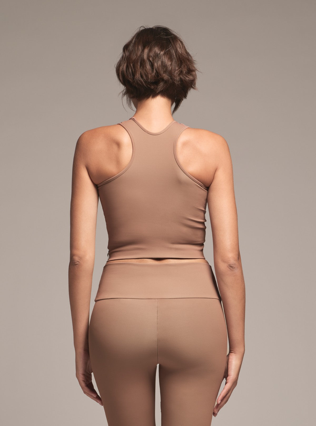 Top Modellante e Snellente - Glam Active Cuoio