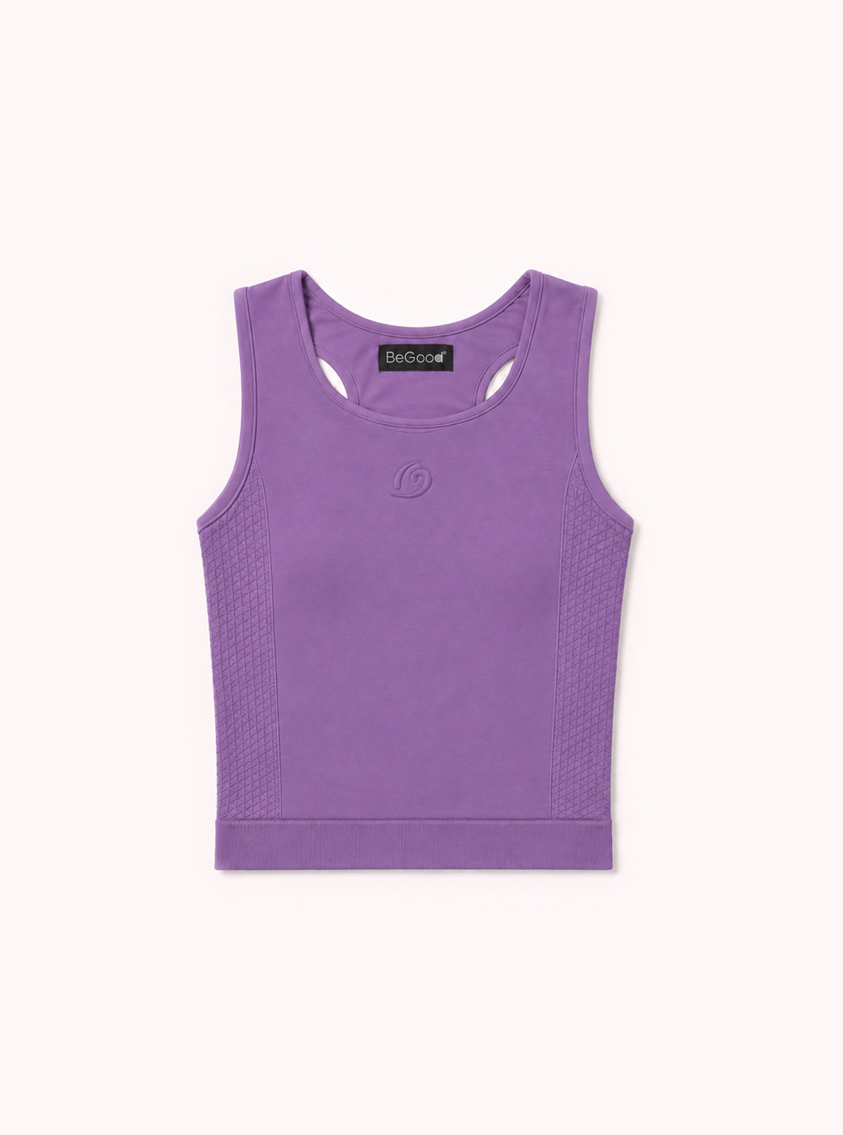 Crop Tank Top with Details Purple