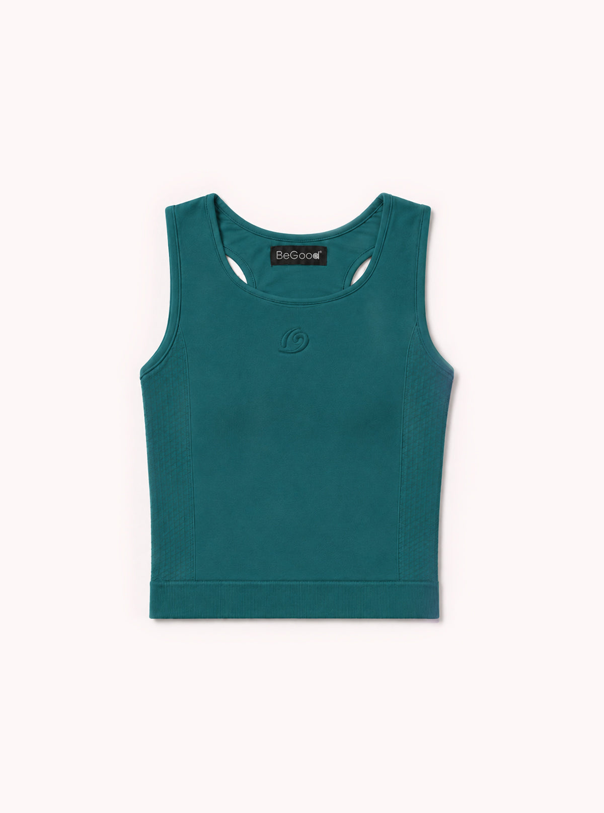 Crop Tank Top with Details Teal