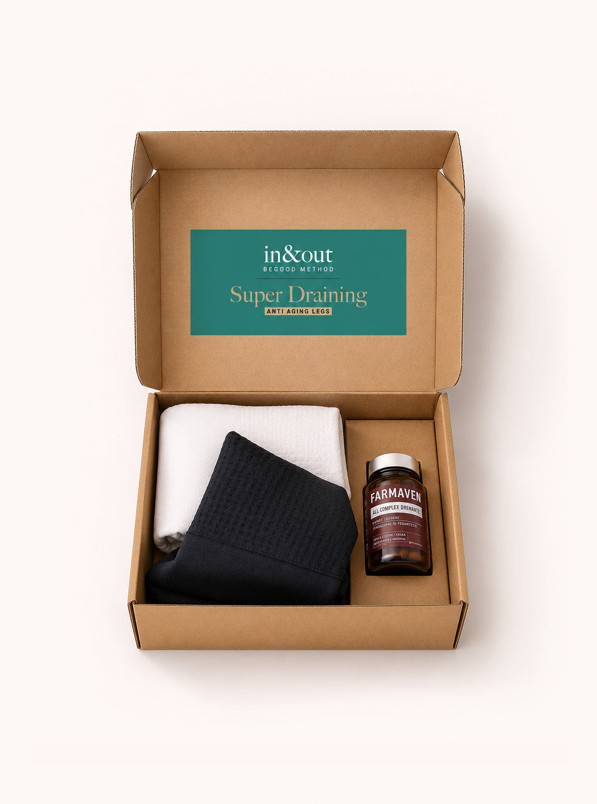 Super Draining Anti Aging: Gambe Nero-Bianco